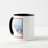 Mug Ski De Neige - Les Rocheuses (Devant gauche)