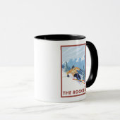 Mug Ski De Neige - Les Rocheuses (Devant droit)