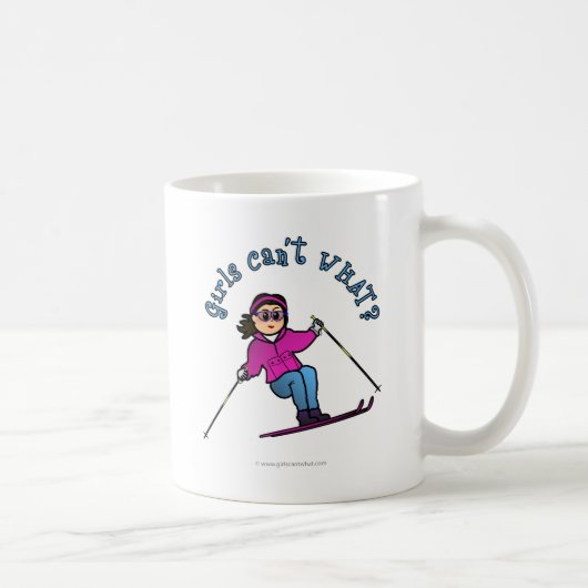Mug Ski De Neige Pour Filles Légères (Droite)
