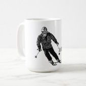 Mug Ski de vacances - Ski de descente (Devant gauche)