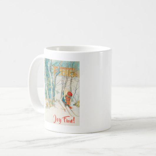 Mug Ski d'hiver par Carl Larsson (Devant gauche)