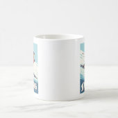 Mug Ski est croire Retro Print (Centre)