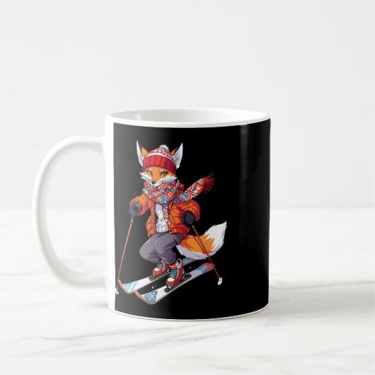 Mug Ski Fox Skier Ski Ski Hiver Neige 1 (Gauche)