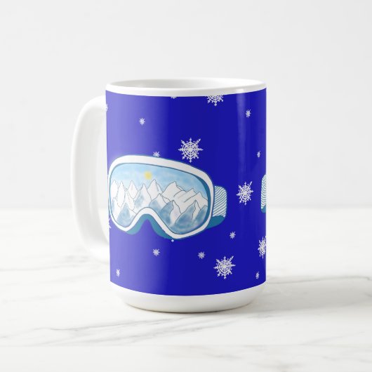 Mug Ski Goggers Snowflake Dance (Devant gauche)