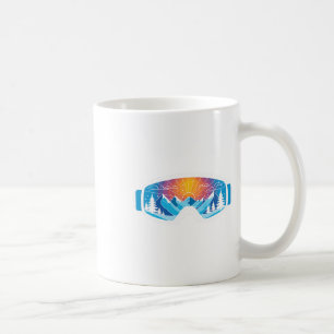 Mug Ski Goggles Art Nature Mountains Minimaliste Ski
