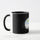 Mug Ski Goggles Mountain View Illustration (Gauche)