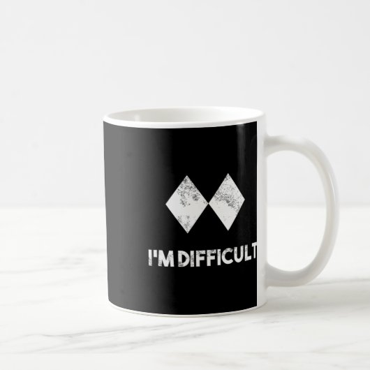 Mug Ski Je suis difficile skieur Snowboard Snowboardeu (Droite)