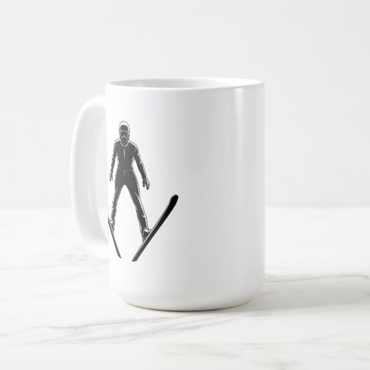 Mug Ski Jumper Silhouette (Devant gauche)