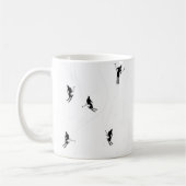 Mug Ski Moderne Ski Noir & Blanc Ski Thème Ski (Gauche)