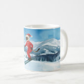 Mug Ski Noël SiameseCatLovers vacances d'hiver (Devant droit)