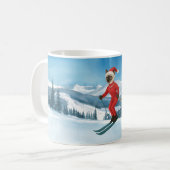 Mug Ski Noël SiameseCatLovers vacances d'hiver (Devant gauche)