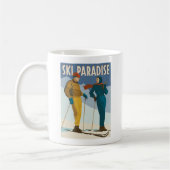 Mug Ski Paradise Impression Vintage (Gauche)