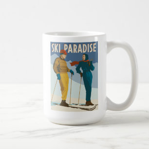 Mug Ski Paradise Impression Vintage