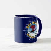 Mug Ski Plus Inquiète Moins | Citation de ski (Devant droit)