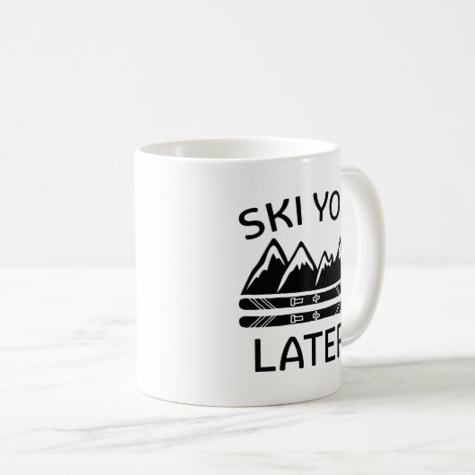 Mug Ski Plus Tard (Devant droit)