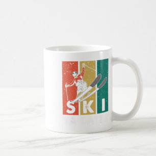 Mug Ski Rétro À Plus Tard Skieur Vintage Athlètes De S