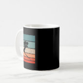 Mug Ski rétro de style vintage (Devant gauche)