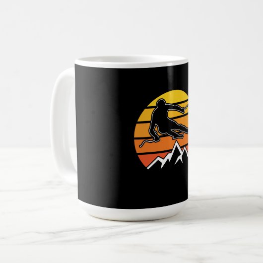 Mug Ski rétroactif (Devant gauche)