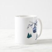 Mug Ski Scene Winter Sports (Devant droit)