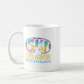 Mug Ski Schuss Mountain Michigan Skiing Vacation  (Gauche)