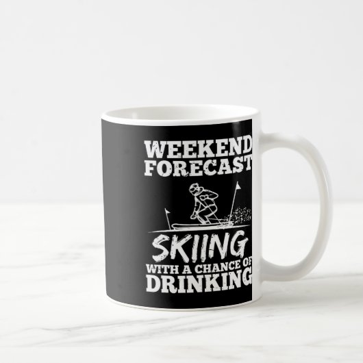 Mug Ski Ski Boisson Chance Bière Vin Alcool Drôle (Droite)