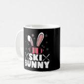 Mug Ski Ski Bunny Skier Sports d'hiver (Devant gauche)