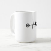 Mug Ski - Ski Heartbeat (Devant gauche)