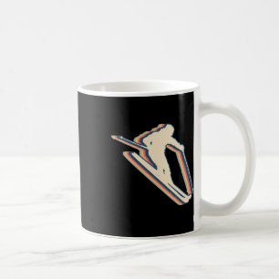 Mug Ski Ski Ski Retro Line Art