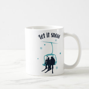 Mug Ski Skieur Ski Rétro Hiver Laissez Neiger Noël