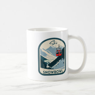 Mug Ski Snowbowl Rétro Style Vintage Snowbowl Ski 