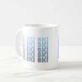 Mug ski sport texte bleu (Devant gauche)