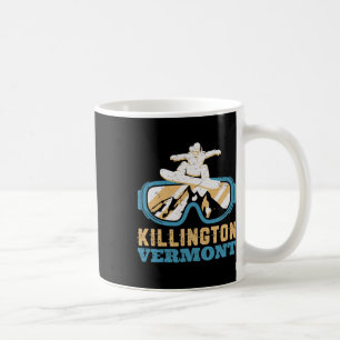 Mug Ski vintage Rétro Et Snowboard Vermont Neige