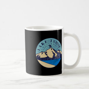 Mug Ski vintage sur le lac Tahoe Montagnes enneigées