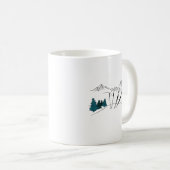 Mug Ski Vous Plus Tard Ski Scène Sports D'Hiver (Devant droit)