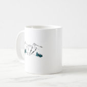 Mug Ski Vous Plus Tard Ski Scène Sports D'Hiver (Devant gauche)
