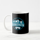 Mug Ski Washington Skiing Vacation Family Matching  (Gauche)