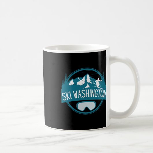 Mug Ski Washington Skiing Vacation Family Matching  (Droite)