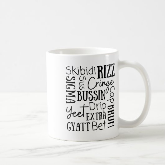 Mug Skibidi Rizz Funny Kids Rizz Bussin Gen Z Christma (Droite)