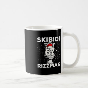 Mug Skibidi Rizzmas 67 Drôle Toilet Santa 6 7 Xmas Gen