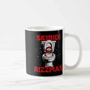 Mug Skibidi Rizzmas Drôle de Père Noël Toilette Elépha