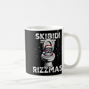 Mug Skibidi Rizzmas Drôle de Toilet Santa Eléphant Bla