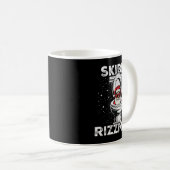 Mug Skibidi Rizzmas Funny Toilet Santa White Elephant (Devant droit)