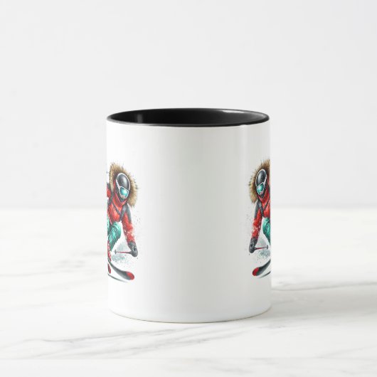 Mug Skier  (Centre)