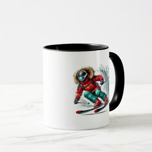 Mug Skier  (Devant droit)