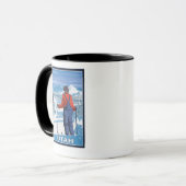 Mug Skier AdmiringUtah (Devant gauche)