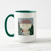Mug Skier d'Aspen | Colorado (Gauche)