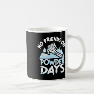 Mug Skier drôle sans amis lors de journées de neige po