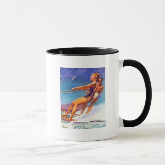Mug Skier nautique par McClelland Barclay (Droite)