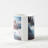 Mug Skier Sur La Montagne (Centre)