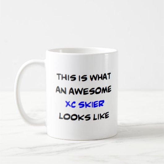 Mug skier xc, génial (Gauche)